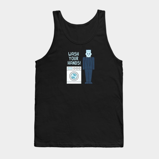 Wash Your Hands Tank Top by HandsOffMyDinosaur